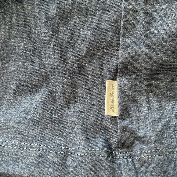Eddie Bauer Blue heathered Long Sleeve V neck shirt size 1X - Picture 3 of 6